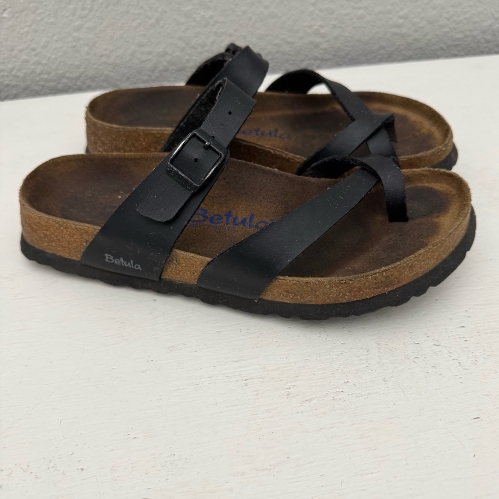 Birkenstock Black and Brown Sandals